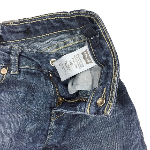 Girls Blue Levi's shorty shorts, Size 5 Regular - Picture 7 of 7